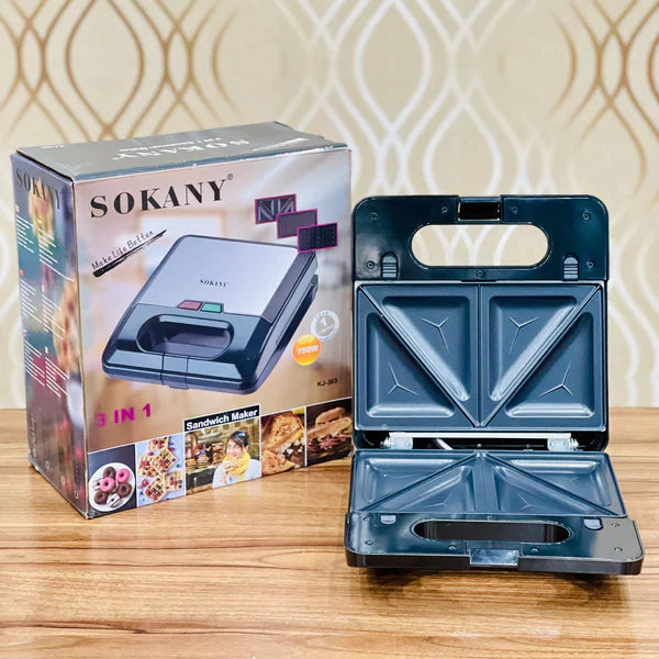 SOKANY 3 in 1 Sandwich maker 750watt 🥇