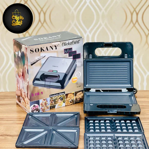 SOKANY 3 in 1 Sandwich maker 750watt 🥇