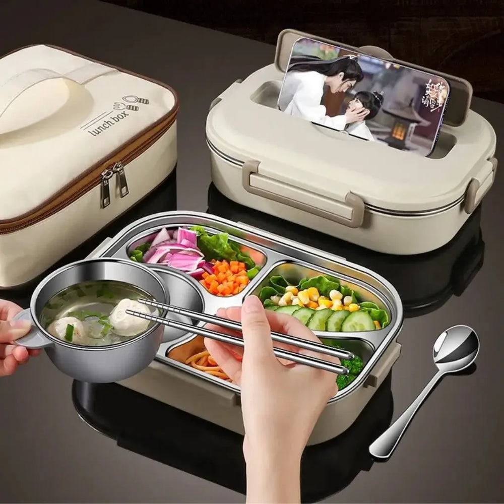 Lunch Box مقسم و عصري + حقيبة حرارية 🔥