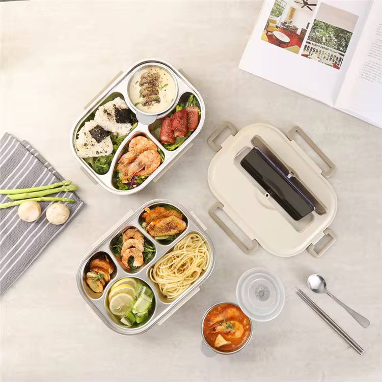 Lunch Box مقسم و عصري + حقيبة حرارية 🔥