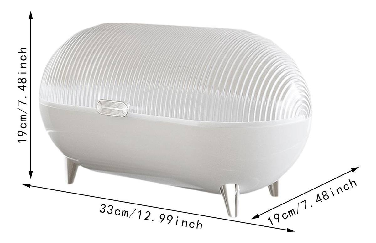 Cache Pain علبة حفظ الخبز والحلويات بغطاء شفاف